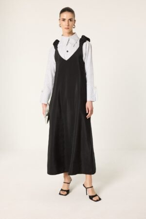 GATHERED SHOULDER CUPRA GILET